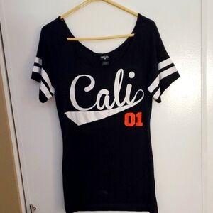 Socal Black Cali Short Sleeve Tee
